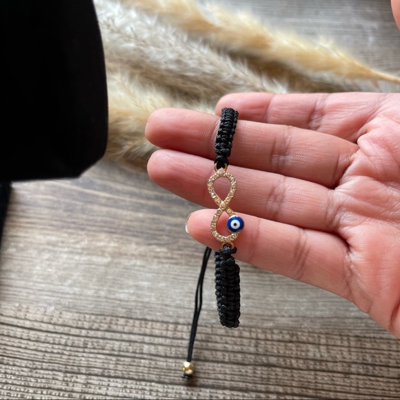 NWOT : Evil Eye Black Bracelet - Picture 2 of 5